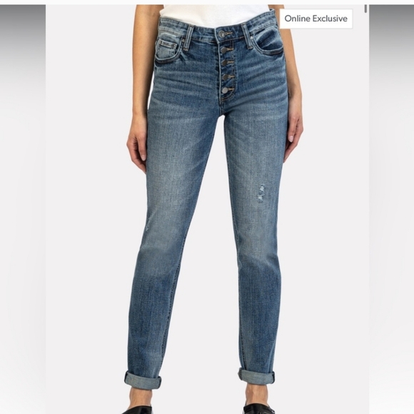 Kut from the Kloth Juliet Slouchy Boyfriend Jeans - Picture 1 of 8